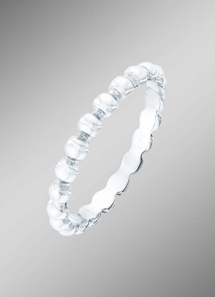 Zeitloser Damenring in Weissgold 