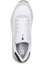 Rieker Sneaker mit interessantem Zebra-Druck WEISS