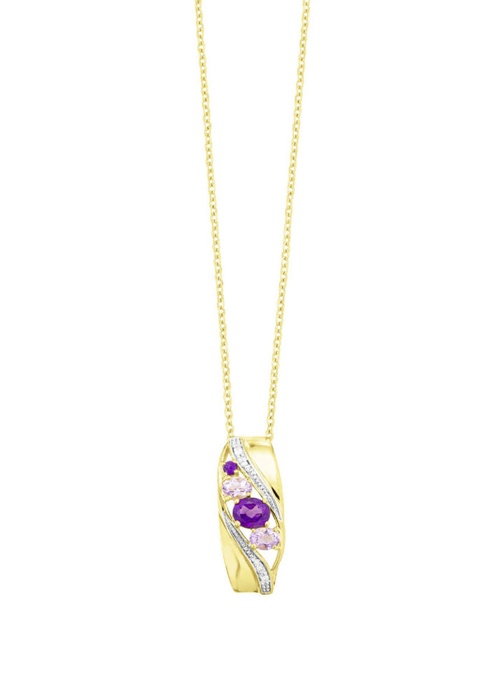 Anhänger mit Amethyst und Zirkonia 