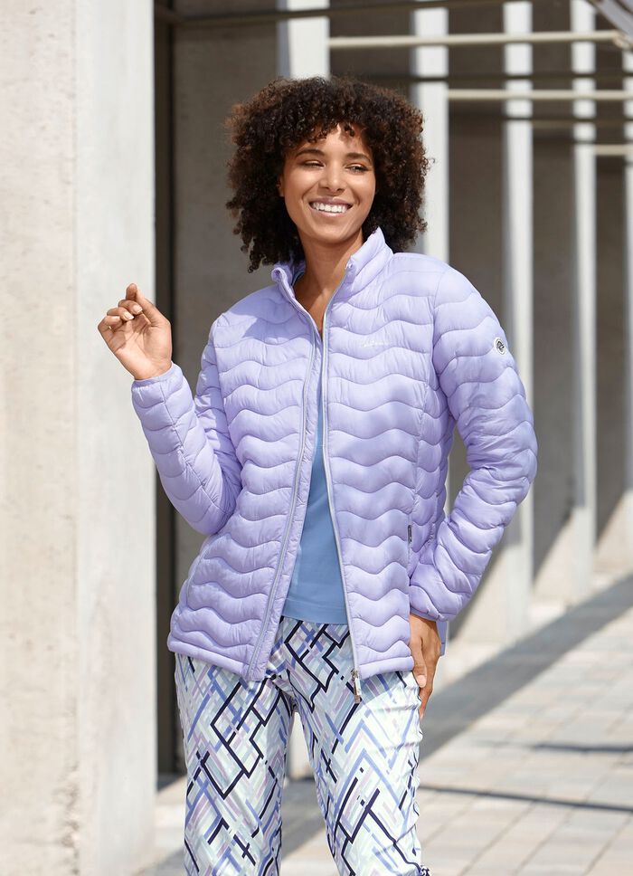 Funktionsjacke mit Wellenstepp LAVENDEL