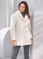 Jacke aus Veloursleder-Imitat 
