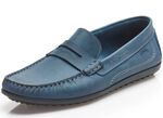 Mokassin-Slipper mit Lederdecksohle JEANS