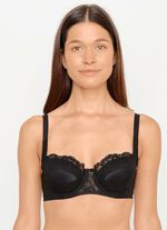 Susa Dirndl-BH mit Außenträgern SCHWARZ