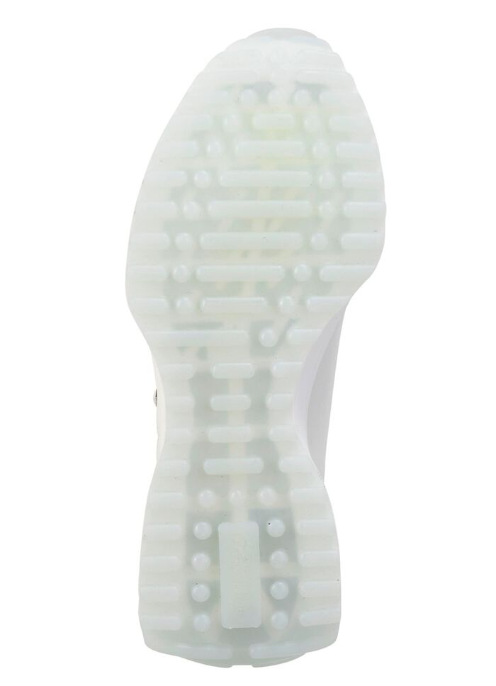 Waldl&auml;ufer Sneaker mit Nietenbesatz WEISS-EISGRAU