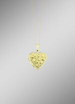 Herz-Medaillon in Bicolor