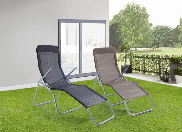 XXL-Wellness-Liege mit strapazierf&auml;higem Textilbezug 