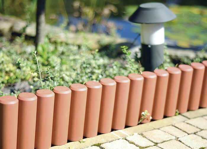 Beetbegrenzung aus frostsicherem Polypropylen 