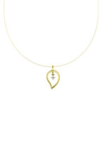 Edler Anhänger aus Gold 585/- fein mit Brillant 