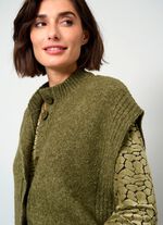 Gilet aus Boucl&eacute;-Melangegarn 