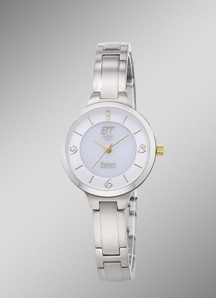 ETT-Solar-Damenuhr aus Titan 