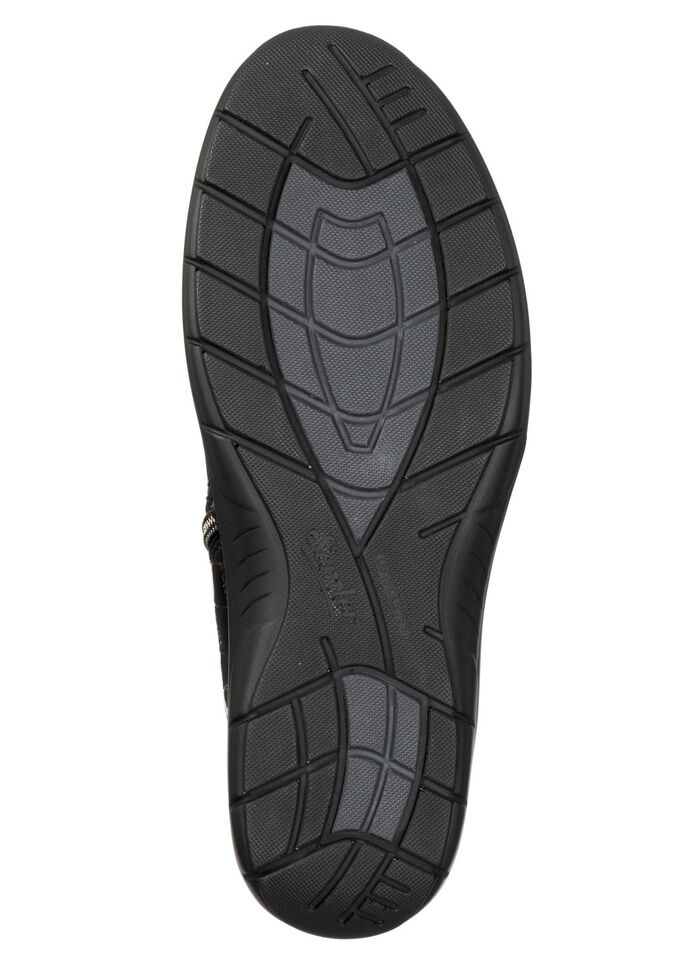 ELENA EDEN, bequeme Damen-Boots, Weite H, mit herausnehmbarem Fussbett SCHWARZ