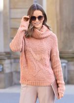 Pullover in aufwendiger Struktur mit Glitzer 