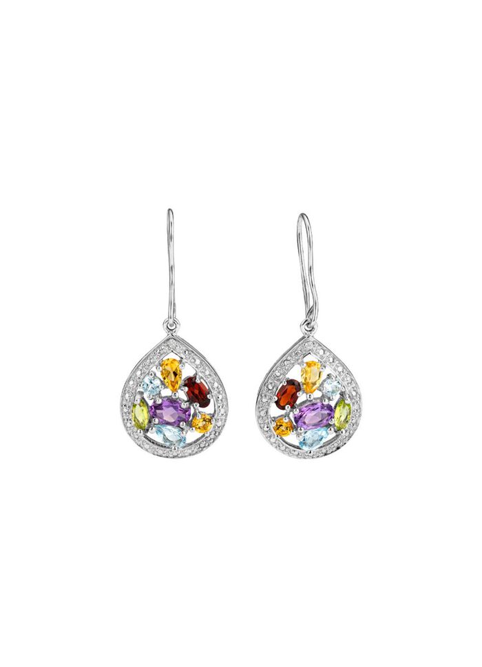 Zeitlose Sch&ouml;nheit: Garnitur mit Diamant und Edelsteinen 