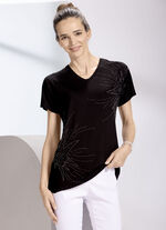 Shirt mit Strasszier 