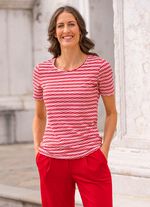 Shirt in geringelter Optik in 2 Farben 