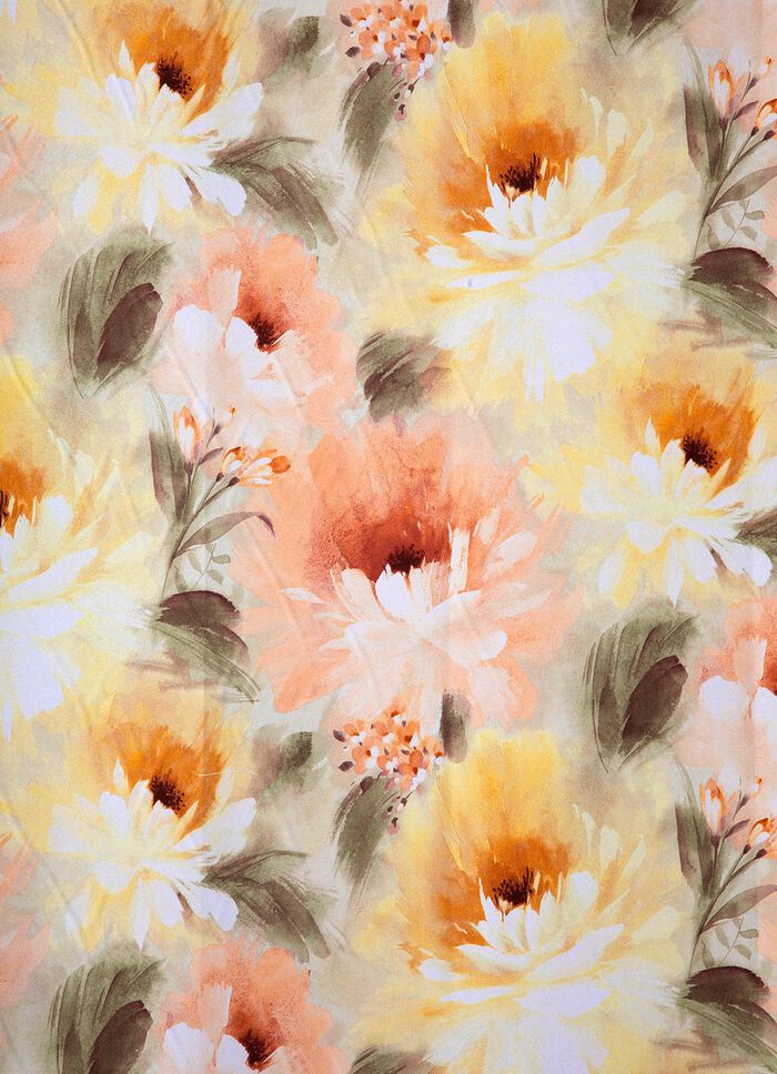 Floral gestalteter &Uuml;bervorhang mit Universalschienenband 