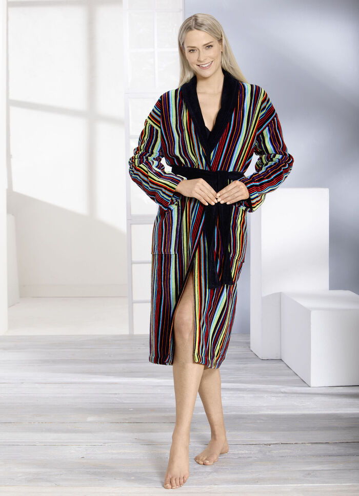 Bademantel mit Schalkragen 