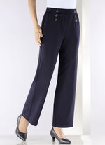 Hose mit dekorativen Zierkn&ouml;pfen MARINE