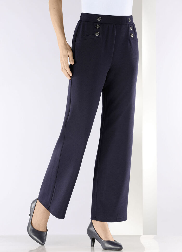 Hose mit dekorativen Zierkn&ouml;pfen MARINE