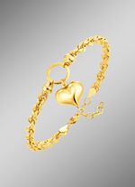 Kordel-Armband mit Herz-Anh&auml;nger 