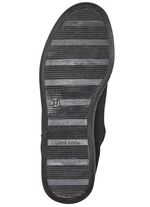 Stiefelette aus weichem, gestepptem Nubukmaterial 