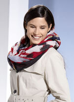 Loop-Schal mit Fantasiedessin 