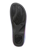 Laurina Pantoffel aus kariertem Textilmaterial 