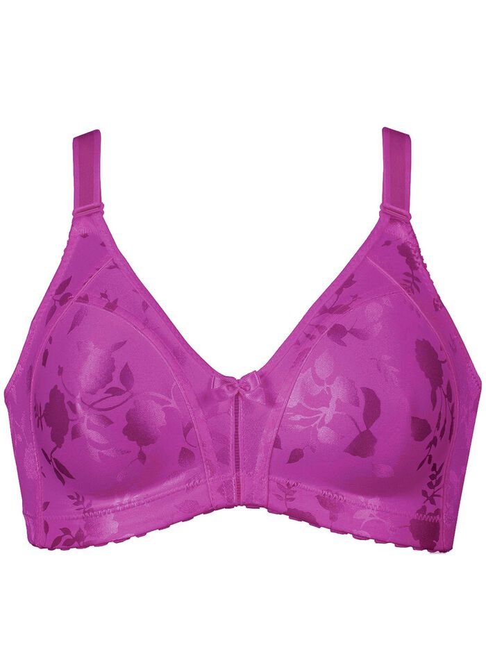 Naturana Minimizer-BH mit dezent gl&auml;nzendem Floraldruck 