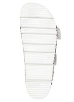 ELENA EDEN, trendige Damen-Pantoletten, Weite H, mit Klettspangen CREME-BRONZE