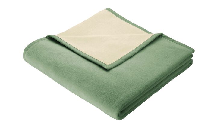 Schlafdecke mit Veloursbandeinfassung 