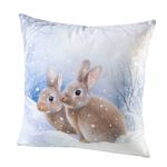 Samtweiche Kissenbez&uuml;ge mit Reissverschluss ECRU-BUNT