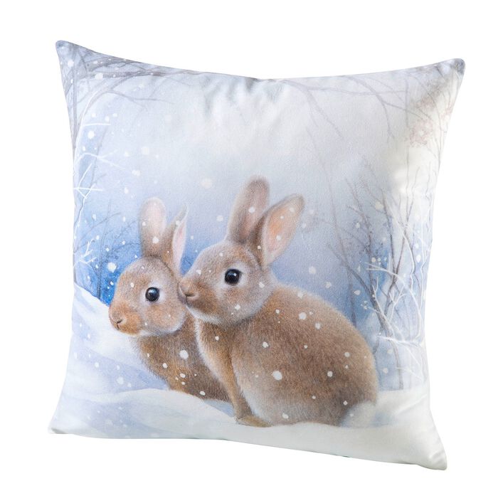 Samtweiche Kissenbez&uuml;ge mit Reissverschluss ECRU-BUNT