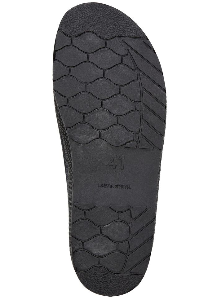 Klassische Herren-Hausschuhe, mit anatomisch geformtem Fussbett SCHWARZ-GRAU