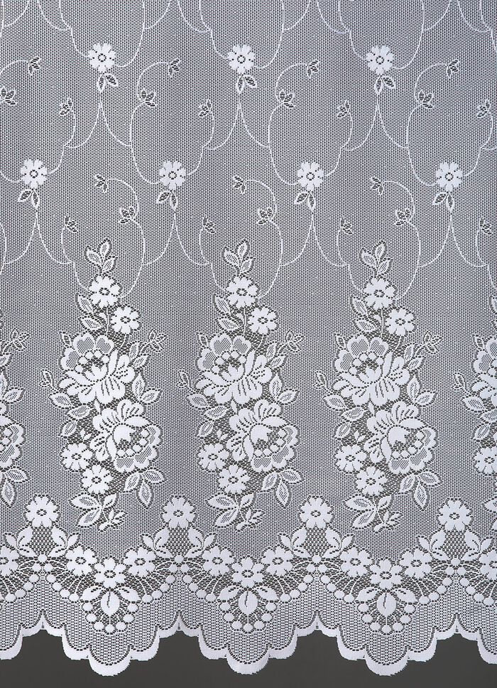 Vorhang Blumen mit Universalschienenband 