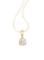 Anh&auml;nger mit synth. Zirkonia 