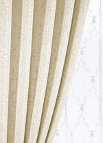 Übervorhang-Garnitur mit Universalschienenband CREME