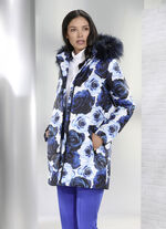 Jacke mit dekorativem Rosendessin 