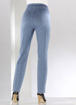 Bauchweg-Jeans in Schlupfform HELLBLAU