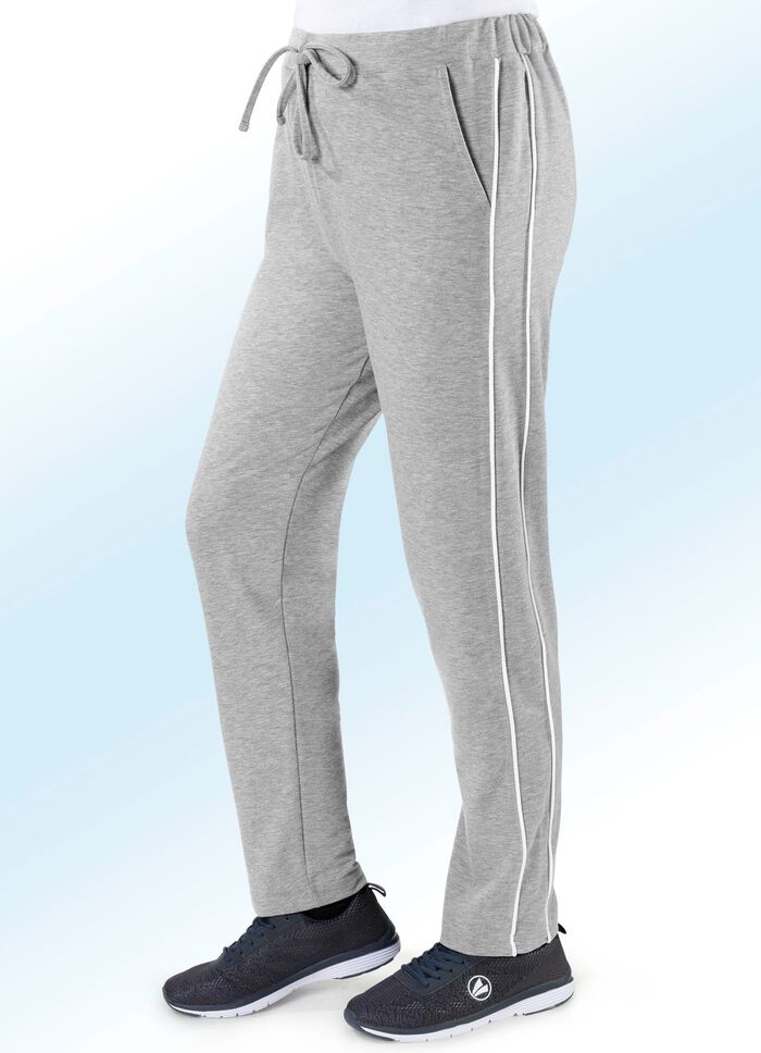 «Plantier»-Freizeithose in 3 Farben GRAU MELIERT