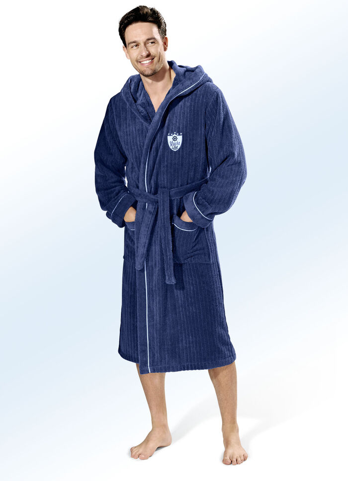 Bademantel mit Kapuze MARINE