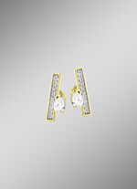 Interessante Ohrstecker mit Zirkonia 