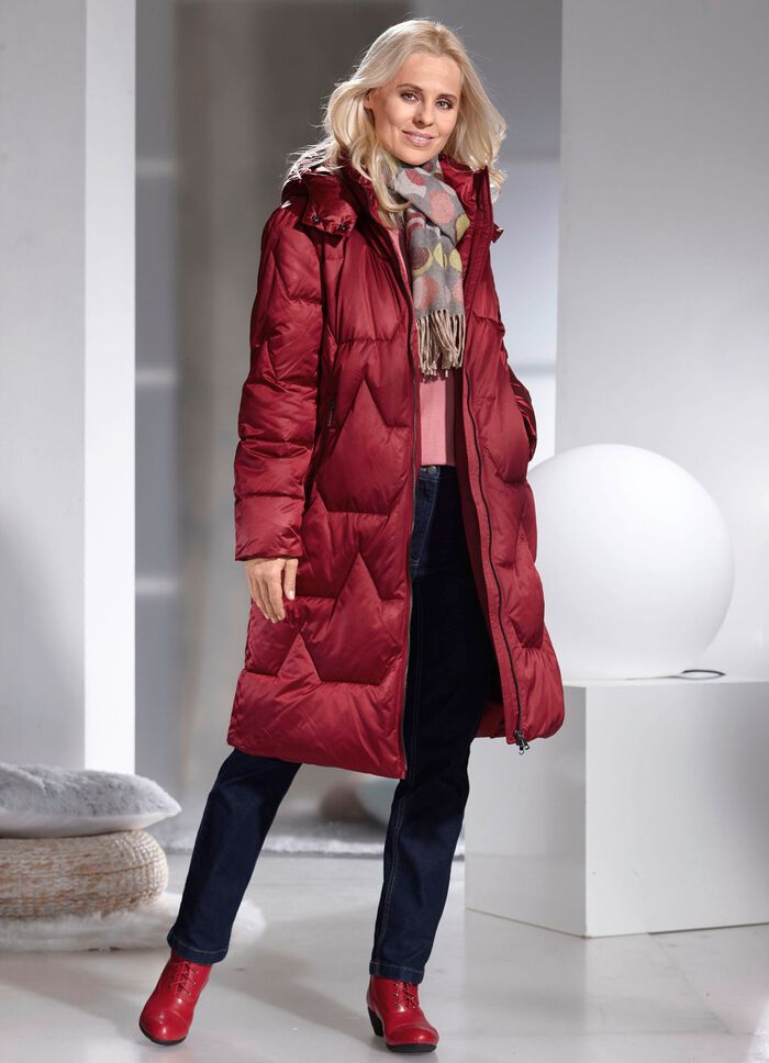 Funktionsmantel im Puffer-Style BURGUND