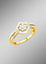 Damenring mit Diamanten 