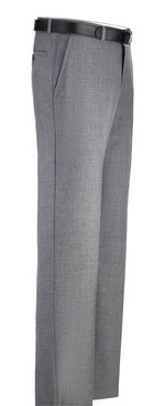 &laquo;Klaus Modelle&raquo;-Hose mit G&uuml;rtel in 3 Farben MITTELGRAU MELIERT
