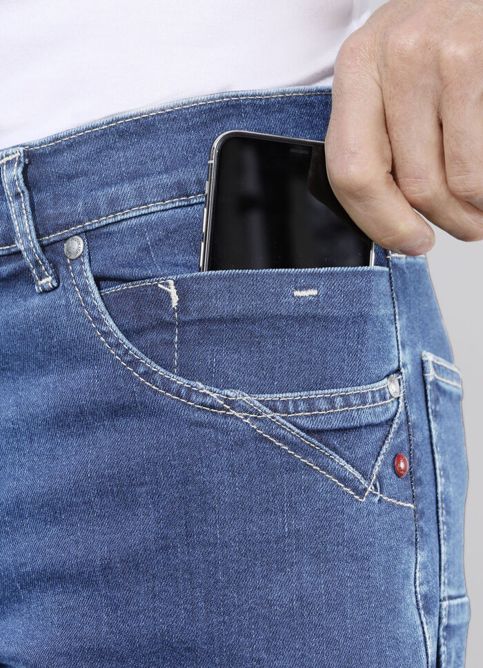 «Francesco Botti»-Jeans in 3 Farben HELLJEANS