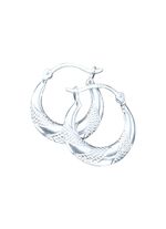 Trendige Creolen aus Silber 925/- fein 