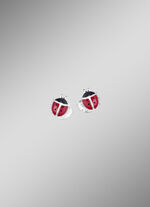 Ohrstecker als Marienk&auml;fer 