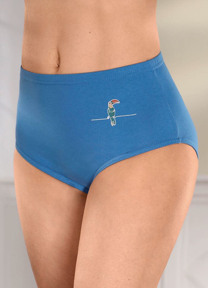 Viererpack Slips mit Druckmotiv 