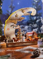 Beleuchtete Holzdekoration 