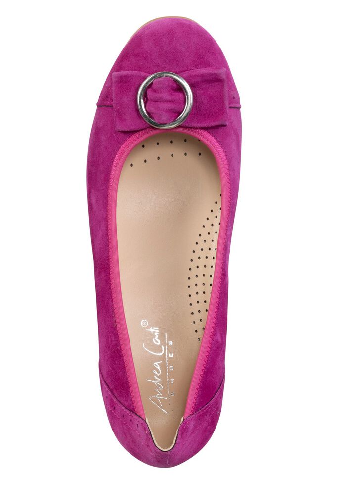 Andrea Conti, schicke Damen-Pumps, mit Gummizug PINK